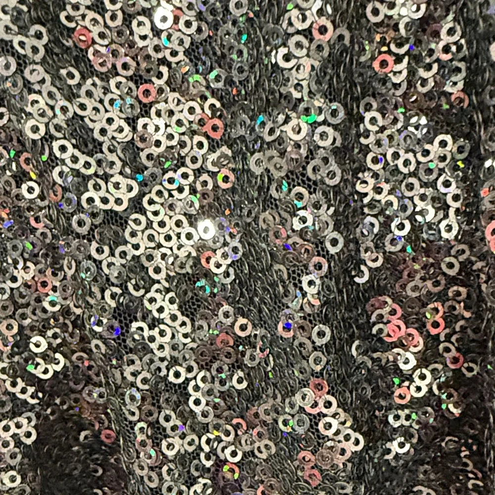 LOFT Black Sequin Long Sleeve Cocktail Dress - Picture 5 of 8